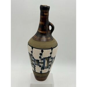 VTG Harsa Nehemia? Israel Studio Pottery Vase Jug Mid Century Signed 1969